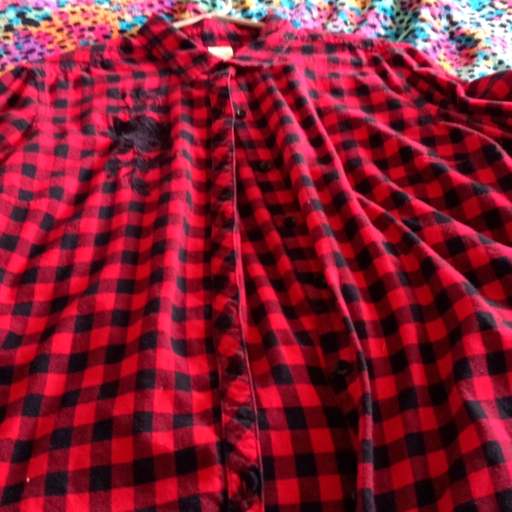 A cute button up flannel